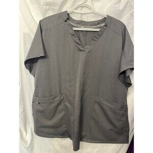 Climate Right Scrub Set by Cuddl Duds Heather Size XL